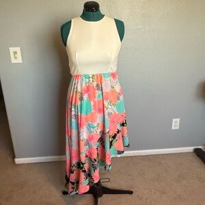 Anthropologie Hutch Tropical Asymmetrical  Dress